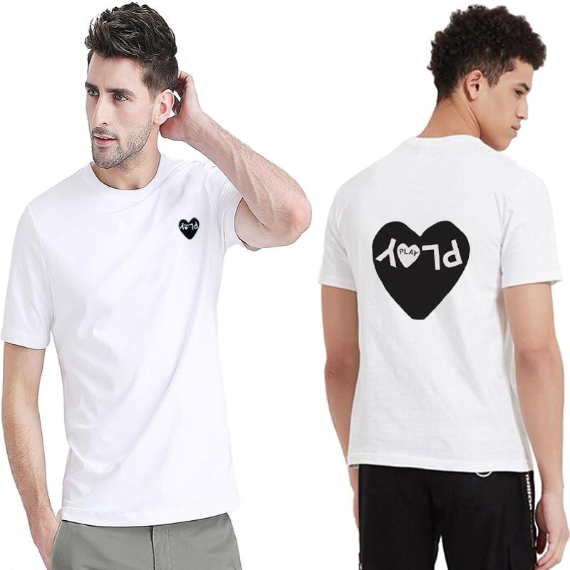 Men' T-Shirts PLAY Men T-shirt Summer Cotton Back Letter Printing Embroidery Heart O-neck Short-sleeved Loose Casual, Black 1
Men' T-Shirts PLAY Men T-shirt Summer Cotton Back Letter Printing Embroidery Heart O-neck Short-sleeved Loose Casual, Black 1