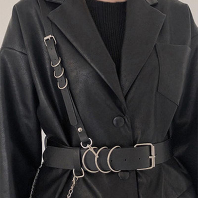 Belts Fashion Trend Women Gothic PU Leather Harness Body Bondage Waist Straps Punk Rock Stylish Accessories Lady Party Belt Gift, Black;brown
Belts Fashion Trend Women Gothic PU Leather Harness Body Bondage Waist Straps Punk Rock Stylish Accessories Lady Party Belt Gift, Black;brown