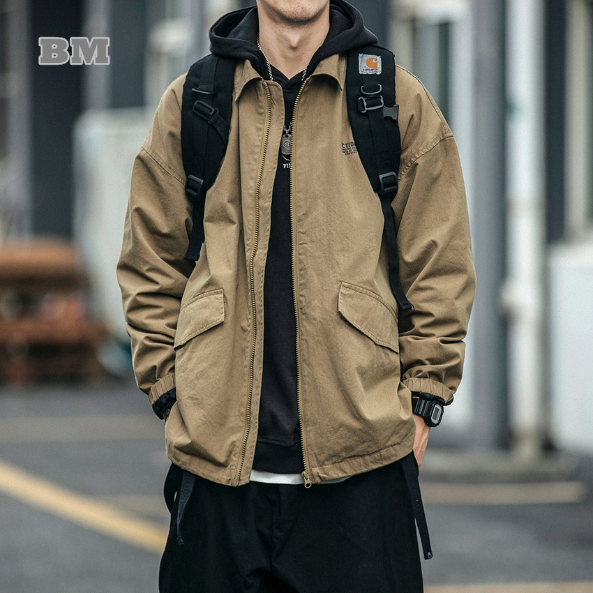 American Fashion High Quality Streetwear Lapel Jacket Japanese Casual Top Harajuku Print Cargo Coat Korean Clothes Men, Black
American Fashion High Quality Streetwear Lapel Jacket Japanese Casual Top Harajuku Print Cargo Coat Korean Clothes Men, Black
