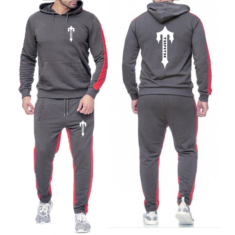 2022 Autumn Set Men' Tracksuits Trapstar London Print Custom Made Men Pullover Hoodie Pants Pocket Man Sportswear Suit Classic Fashion, Dark gray
2022 Autumn Set Men' Tracksuits Trapstar London Print Custom Made Men Pullover Hoodie Pants Pocket Man Sportswear Suit Classic Fashion, Dark gray