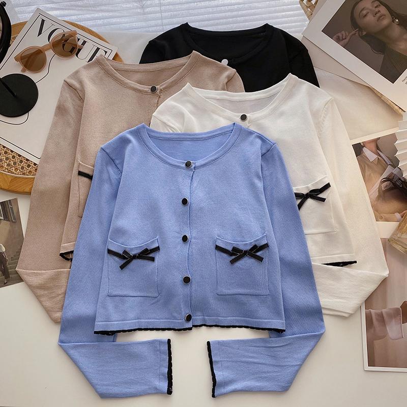 Women's Knits & Tees Knitted Vintage Butterfly Cardigans For Women O-Neck Single Breasted Crop Tops Korean Fashion Sweaters Woman Cardigan D, Black
Women's Knits & Tees Knitted Vintage Butterfly Cardigans For Women O-Neck Single Breasted Crop Tops Korean Fashion Sweaters Woman Cardigan D, Black