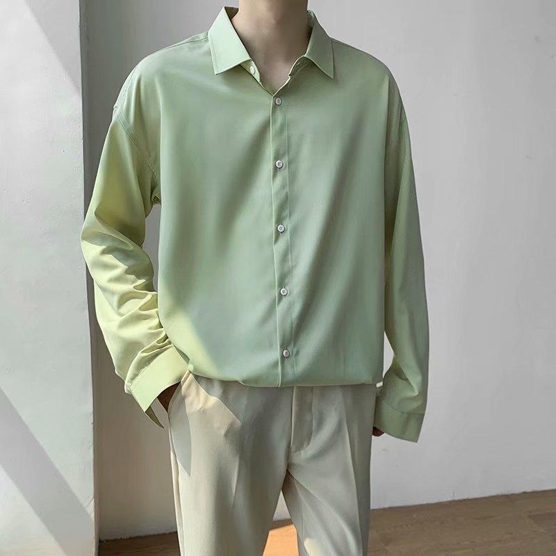 Men's Casual Shirts 5 Colors Basic Solid Men Spring Oversize Korean Fashion Long Sleeve Tops Male Social Business Formal Camisa Arrival, Gray
Men's Casual Shirts 5 Colors Basic Solid Men Spring Oversize Korean Fashion Long Sleeve Tops Male Social Business Formal Camisa Arrival, Gray