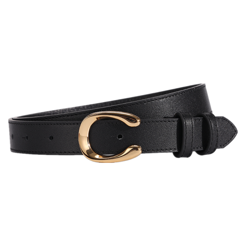 Belts Spring Fashionable Niche First Layer Cowhide Belt Women Show Thin Leather Decoration Fashion Horseshoe Buckle Accessories, Black
Belts Spring Fashionable Niche First Layer Cowhide Belt Women Show Thin Leather Decoration Fashion Horseshoe Buckle Accessories, Black