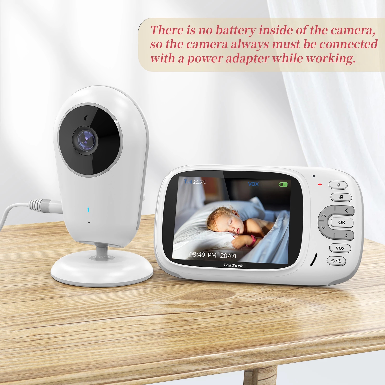 3.2 Inch Wireless Video Baby Monitor Night Vision Security Camera Babyphone Intercom Temperature Monitoring Babysitter Nanny