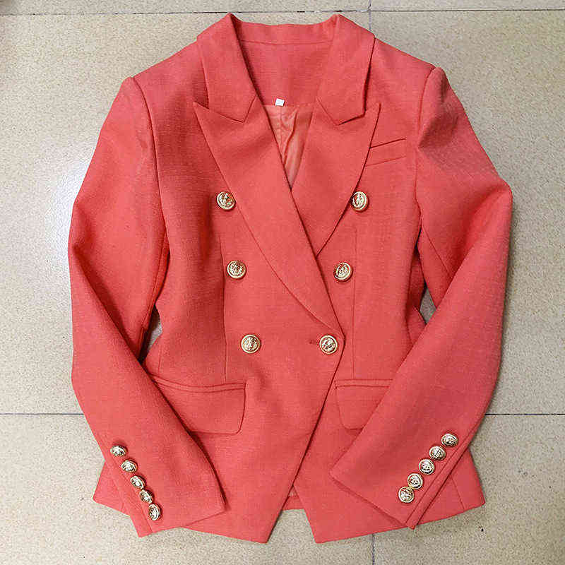 Coral Red Women Blazers Cotton Linen With Gold DoubleBreasted Button Elegant Green Office Ladies Blazers Jackets Dropship J220813
Coral Red Women Blazers Cotton Linen With Gold DoubleBreasted Button Elegant Green Office Ladies Blazers Jackets Dropship J220813