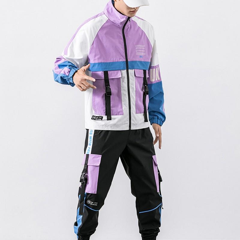 Men's Tracksuits Sportswear Set Fashion Hip Hop Workwear Tracksuit Jacket+Pants Patchwork 2 Piece Baseball Sports Suit For Men Clothing, Gray
Men's Tracksuits Sportswear Set Fashion Hip Hop Workwear Tracksuit Jacket+Pants Patchwork 2 Piece Baseball Sports Suit For Men Clothing, Gray