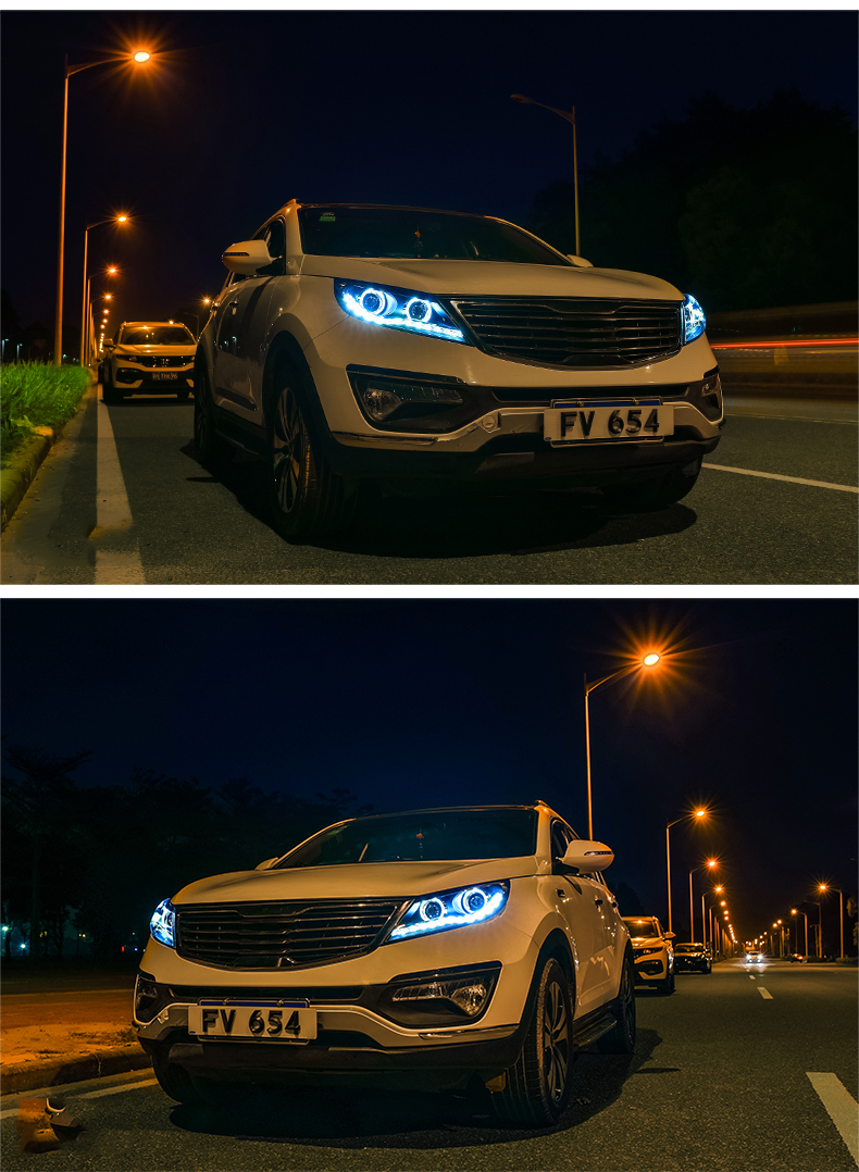 Car Head Lights For Kia Sportage LED Headlight 2011-2014 Front Lamp LED Daytime Turn Signal Headlights