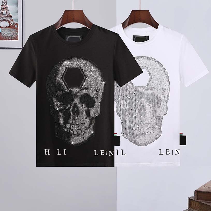 New mens Designer Skull Diamond T-Shirt Wear designer Short sleeve T-shirt cotton high quality wholesale black and white size M-3XL, Customize
New mens Designer Skull Diamond T-Shirt Wear designer Short sleeve T-shirt cotton high quality wholesale black and white size M-3XL, Customize