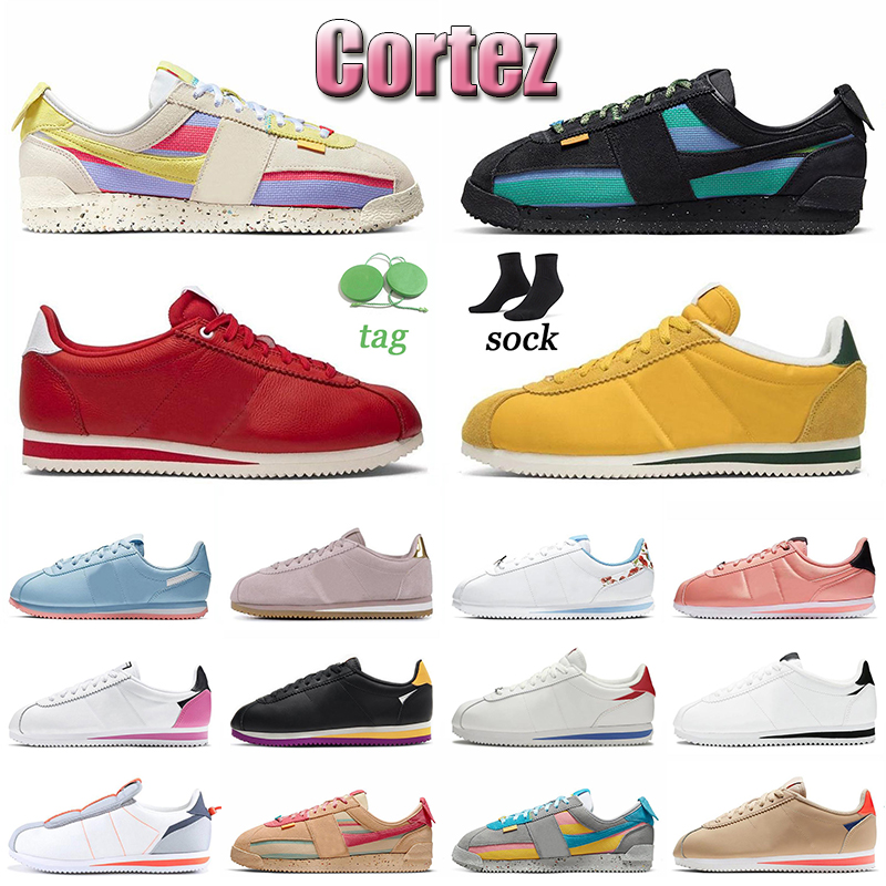 

Union x Cortez Top quality Running Shoes Men Trainers Sesame Sports White Black Lemon Frost Off Noir Smoke Grey Forrest Gump Hawkins Women, 36-40 (4)