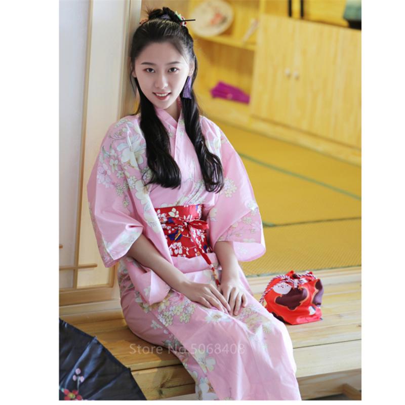 Ethnic Clothing Kimono Sakura Girl Yukata Traditional Japanese Costume Cotton Vintage Style Haori Obi Women Dress Cardigan Leisure Bathrobe
Ethnic Clothing Kimono Sakura Girl Yukata Traditional Japanese Costume Cotton Vintage Style Haori Obi Women Dress Cardigan Leisure Bathrobe