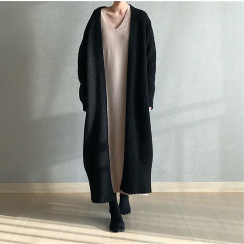 Women' Knits & Tees Autumn Winter Fashion Loose Long Knit Sweater Women Solid Color Cardigans Warm Knitwear Kimono Femmes Knitted Outerwear, Black
Women' Knits & Tees Autumn Winter Fashion Loose Long Knit Sweater Women Solid Color Cardigans Warm Knitwear Kimono Femmes Knitted Outerwear, Black