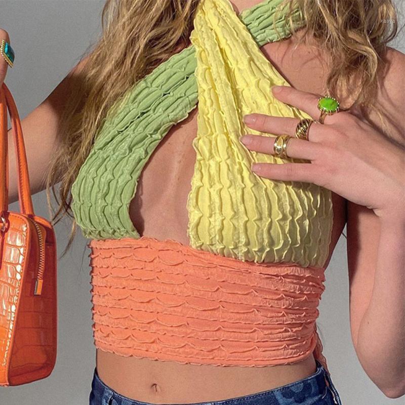 Fashion Crop Top Cross Halter Women' Corset Sexy Sleeveless Backless Streerwear Feminino Tops Clubwear Tanks & Camis, Apparent colors
Fashion Crop Top Cross Halter Women' Corset Sexy Sleeveless Backless Streerwear Feminino Tops Clubwear Tanks & Camis, Apparent colors