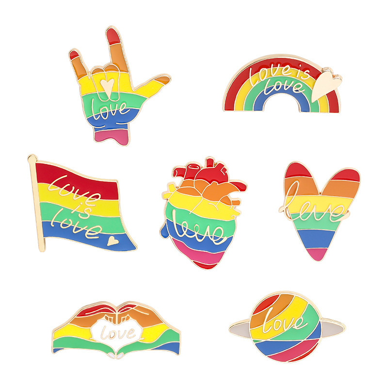 Rainbow Heart Brooch Pins Cartoon Colours Enamel Pin Love is Love Badge Bag Jackets Denim Jewelry Gift
Rainbow Heart Brooch Pins Cartoon Colours Enamel Pin Love is Love Badge Bag Jackets Denim Jewelry Gift