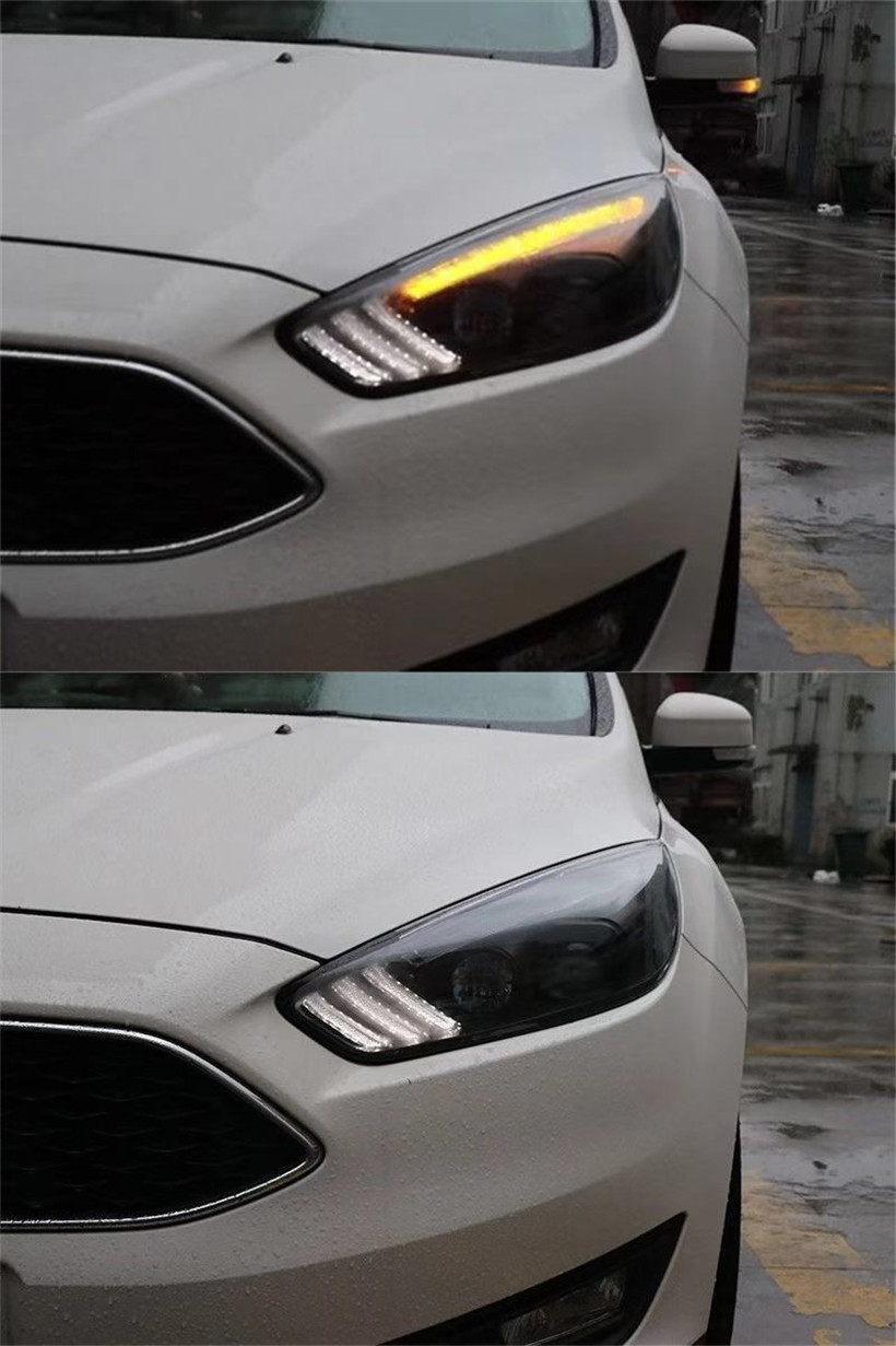 Head Lamp For Ford Focus LED Headlight 20 15-20 18 Car Running Light High Beam Headlights Angel Eye Front Lights