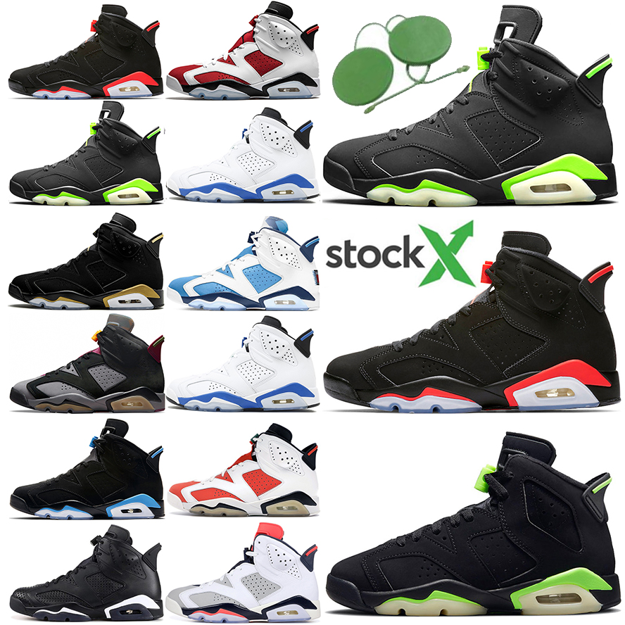 TOP Quality Jumpman 6 men's Basketball Shoes 6s British Khaki CARMINE Electric Green mens casual trainer Sneakers large size 36-47, Box
TOP Quality Jumpman 6 men's Basketball Shoes 6s British Khaki CARMINE Electric Green mens casual trainer Sneakers large size 36-47, Box