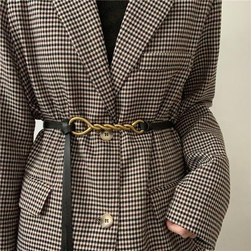 Belts Luxury Belt Designers Women 2022 Metal Twist Buckle Calfskin Adjustable Thin Chic Simple Accessories, Black
Belts Luxury Belt Designers Women 2022 Metal Twist Buckle Calfskin Adjustable Thin Chic Simple Accessories, Black