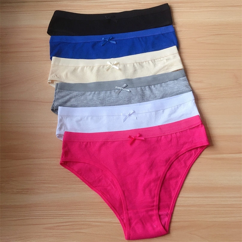 3 Pieces White Black Cotton Panties Women Underwear For Female Briefs Large Size Solid Low Waist Ladies Lingerie Culottes Femme 220511