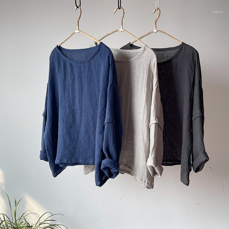 Women's Blouses & Shirts Women Loose Linen Blouse Ladies Solid Color Flax Shirt Female Spring Summer Tops 2022, Gray
Women's Blouses & Shirts Women Loose Linen Blouse Ladies Solid Color Flax Shirt Female Spring Summer Tops 2022, Gray