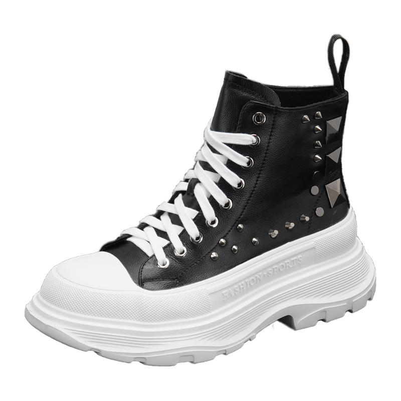 Stud Rivets Men Martin Boots Cute Personality Man Platform Shoes Trendy Men's Outdoor Boot Fashion Casual Sneaker, White
Stud Rivets Men Martin Boots Cute Personality Man Platform Shoes Trendy Men's Outdoor Boot Fashion Casual Sneaker, White