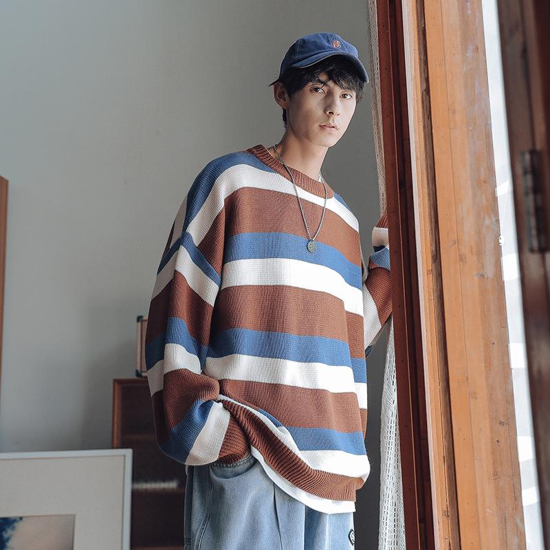 Men's Sweaters Autumn Winter Men Striped Knitted Sweater Fashion Korean Style Classical Vintage Loose Soft Y2k Knitwear PulloverMen's, G4005 dark red
Men's Sweaters Autumn Winter Men Striped Knitted Sweater Fashion Korean Style Classical Vintage Loose Soft Y2k Knitwear PulloverMen's, G4005 dark red