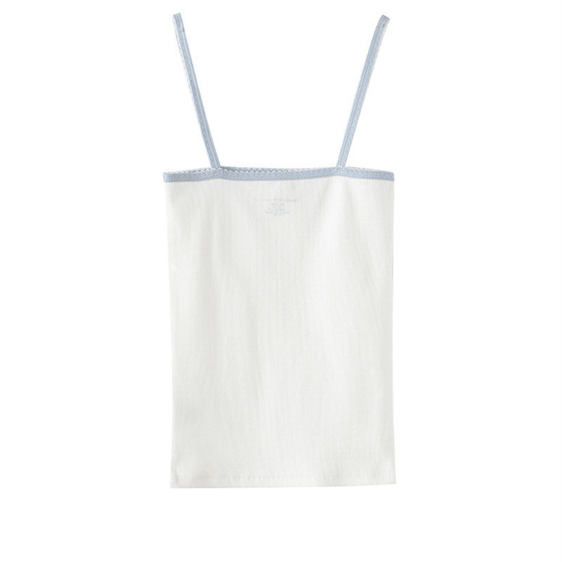 PUWD Sweet Girls Slim Solid Bow Camis Summer Fashion Ladies White Sleeveless Streetwear Short Tops Women Chic Crop Top 220325