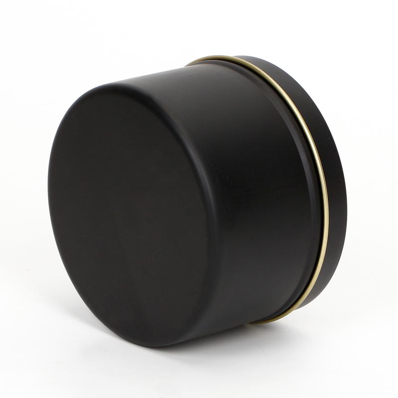 Storage Boxes Bins 4oz Luxury Round Black Candle Jars With Lid Bulk Container Tins Empty Box For DIY Salves Skin Care Beauty Sam2852972