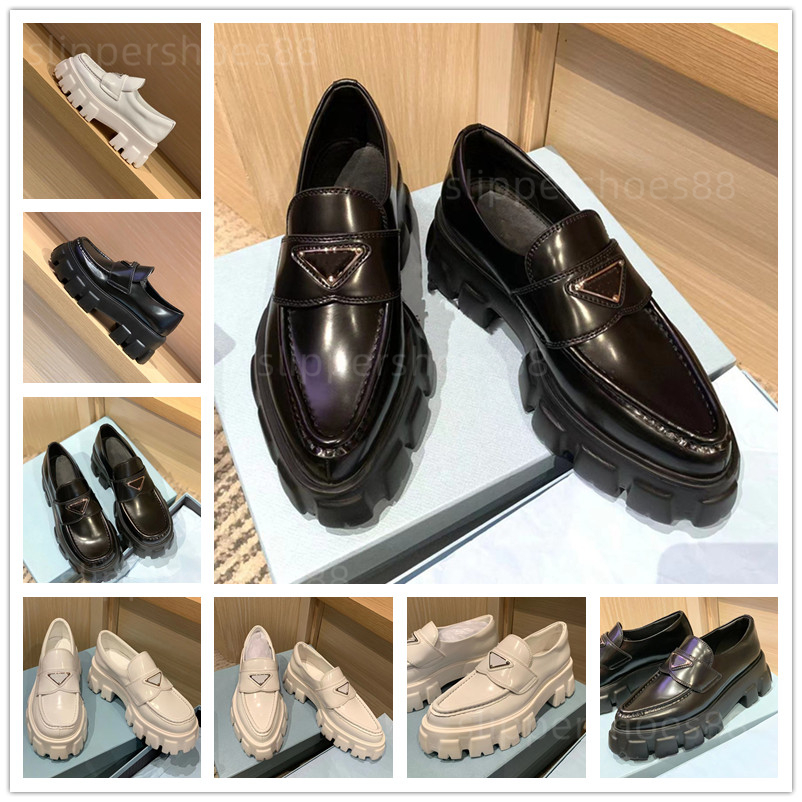 Fashion Dress Shoes women wedding party quality leather high heel flat Shoe Triangle logo business formal loafer social chunky With Original Box, Black square toe
Fashion Dress Shoes women wedding party quality leather high heel flat Shoe Triangle logo business formal loafer social chunky With Original Box, Black square toe