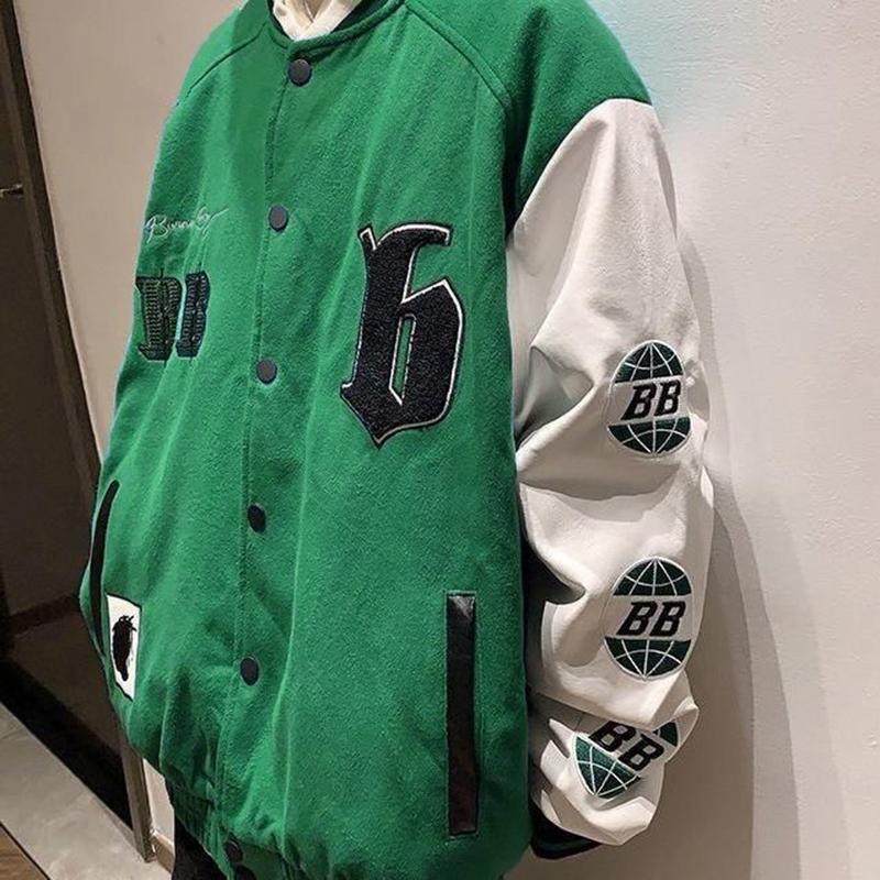 Women' Jackets BiggOrange Letter Embroidered Women' Jacket Youth College Baseball Uniform Couple Cardigan High Quality Top
Women' Jackets BiggOrange Letter Embroidered Women' Jacket Youth College Baseball Uniform Couple Cardigan High Quality Top
