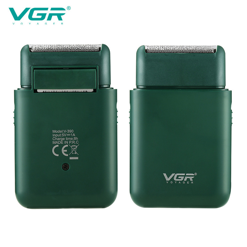 VGR Car Razor Portable Razor Male Electric Mini Razor Push White Reciprocating Shaving V-390 220322