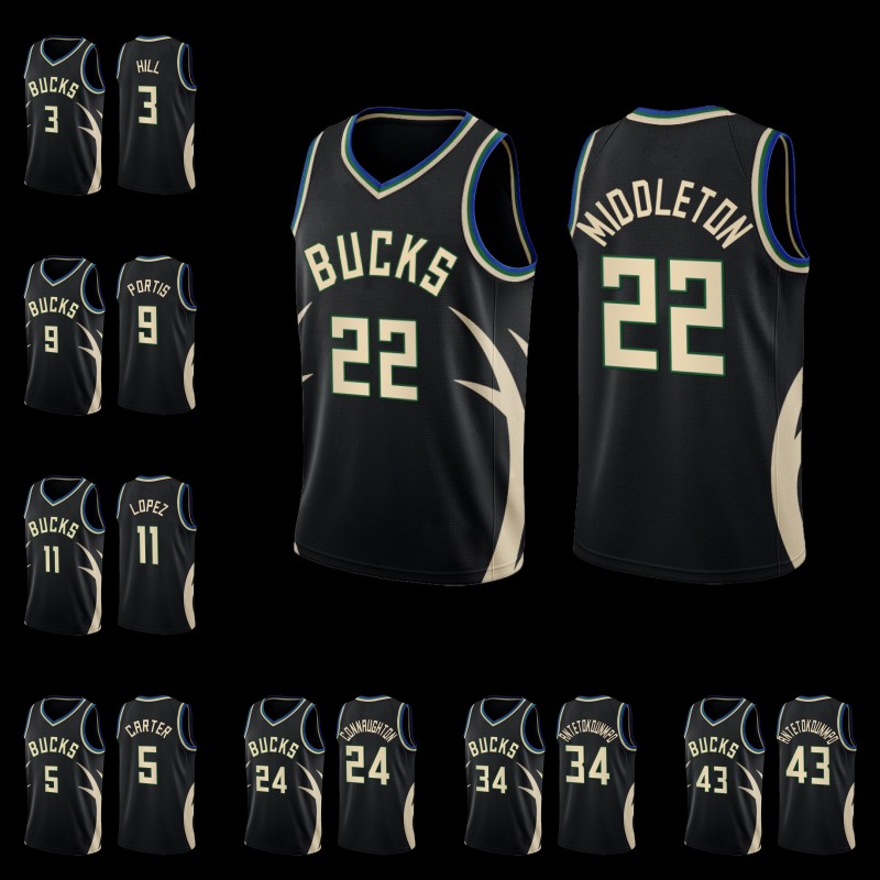 2022-2023 Buck New Black Jersey 34 Antetokounmpo Holiday Portis Allen LopezLopez Connaughton Grayson Allen Basketball Jerseys, 43
2022-2023 Buck New Black Jersey 34 Antetokounmpo Holiday Portis Allen LopezLopez Connaughton Grayson Allen Basketball Jerseys, 43
