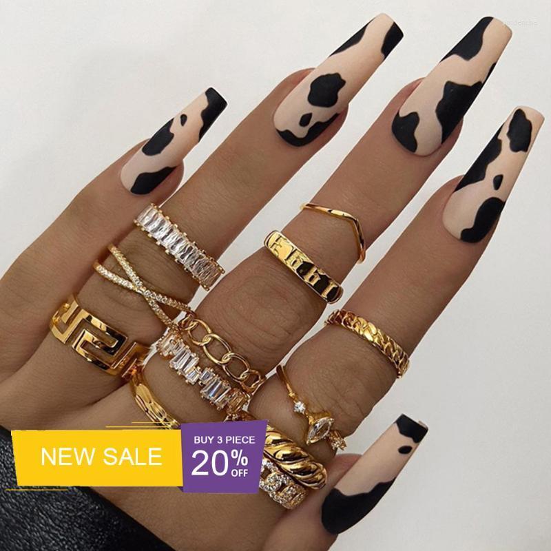 False Nails 24pcs/Box Colorblock Wave Black White Spots Press On Detachable Fake Nail Tip Design Manicure French Ballerina Prud22, Zzg12
False Nails 24pcs/Box Colorblock Wave Black White Spots Press On Detachable Fake Nail Tip Design Manicure French Ballerina Prud22, Zzg12