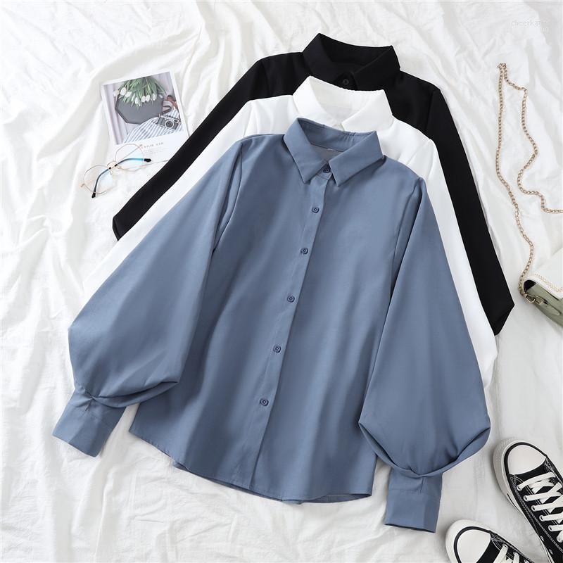 Women' Blouses & Shirts Autumn Winter Women Blouse Big Lantern Sleeve Stand Collar Office Work Long White Solid Chee22, Black
Women' Blouses & Shirts Autumn Winter Women Blouse Big Lantern Sleeve Stand Collar Office Work Long White Solid Chee22, Black
