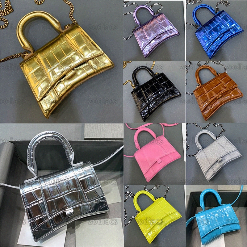 Designer Shoulder Bags Newest Bag Hourglass Mini Handbag Shiny Crocodile Embossed Genuine Leather Nano Chain Crossbody Brand Women Mehrere Farben Purs O9qy#, Customize
Designer Shoulder Bags Newest Bag Hourglass Mini Handbag Shiny Crocodile Embossed Genuine Leather Nano Chain Crossbody Brand Women Mehrere Farben Purs O9qy#, Customize