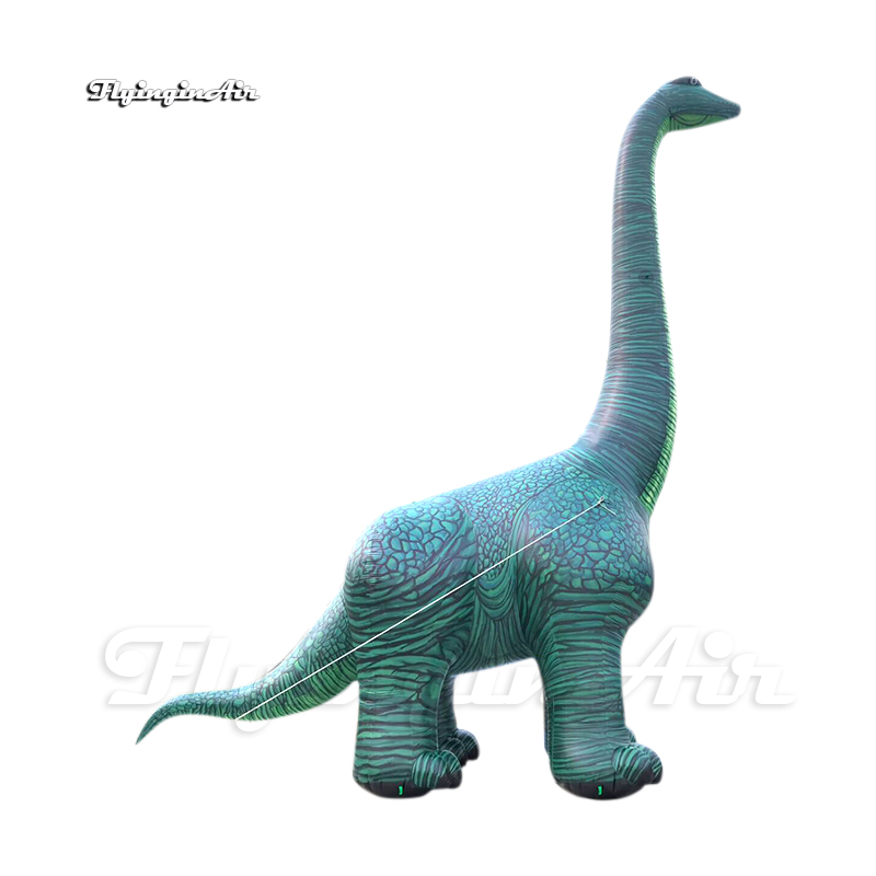 Simulated Large Inflatable Brachiosaurus Jurassic Park Dinosaur Model Green Blow Up Brachiosaurus Balloon With Long Neck For Event