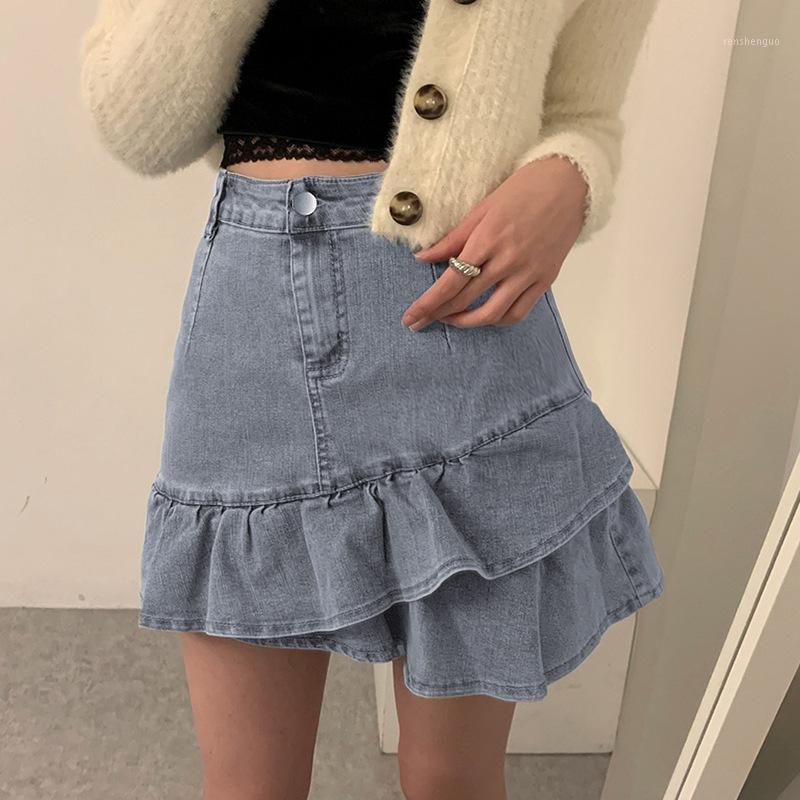Skirts Women Jeans High Waist Pleated Zipper Mini Summer Streetwear Bottom Skinny Blue Skirt 2022 
Skirts Women Jeans High Waist Pleated Zipper Mini Summer Streetwear Bottom Skinny Blue Skirt 2022