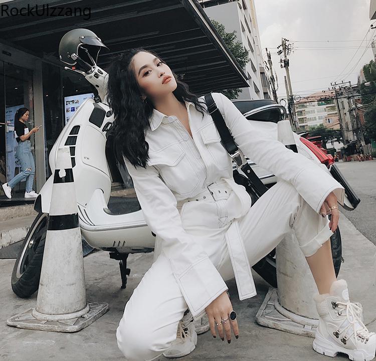 Women' Jumpsuits & Rompers Streetwear High Waist Belt Sashes Long Sleeve Jumpsuit Women Ladies Sexy Cargo Pocket Overalls Romper Tracksuit, Black
Women' Jumpsuits & Rompers Streetwear High Waist Belt Sashes Long Sleeve Jumpsuit Women Ladies Sexy Cargo Pocket Overalls Romper Tracksuit, Black
