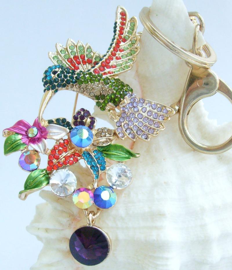 Keychains 3.54" Unique Animal Bird Hummingbird Keychain Multicolor Rhinestone Crystal Pendant K06385C3Keychains
Keychains 3.54" Unique Animal Bird Hummingbird Keychain Multicolor Rhinestone Crystal Pendant K06385C3Keychains