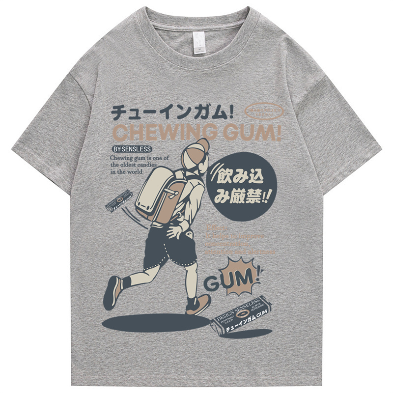 Hip Hop Mens T Shirt Streetwear Japanese Kanji T Shirt Summer Short Sleeve T Shirt Cotton Harajuku Tees 220608