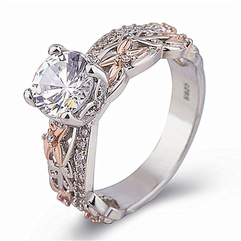 Creative Fashion Rose Gold Separation Zircon Rings Flower Fashion Pair Rings Suitable for Wedding Ladies Engagement Rings Zircon
Creative Fashion Rose Gold Separation Zircon Rings Flower Fashion Pair Rings Suitable for Wedding Ladies Engagement Rings Zircon