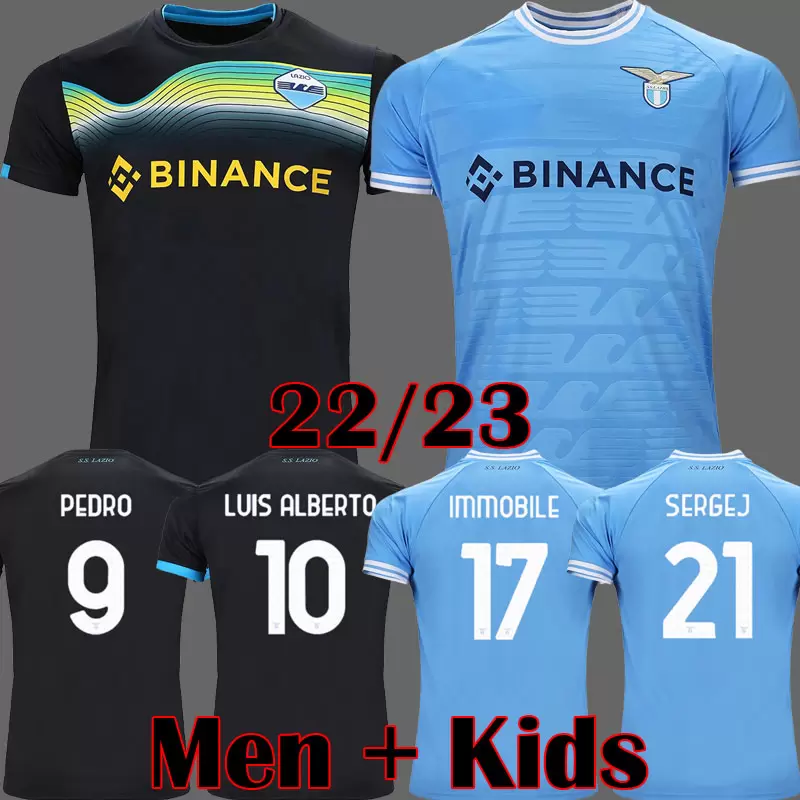22 23 Lazio soccer jersey Lazio anniversary football shirt PEDRO Black LUIS ALBERTO IMMOBILE SERGEJ Men Kids kits maillot maglia da calcio, League home
22 23 Lazio soccer jersey Lazio anniversary football shirt PEDRO Black LUIS ALBERTO IMMOBILE SERGEJ Men Kids kits maillot maglia da calcio, League home