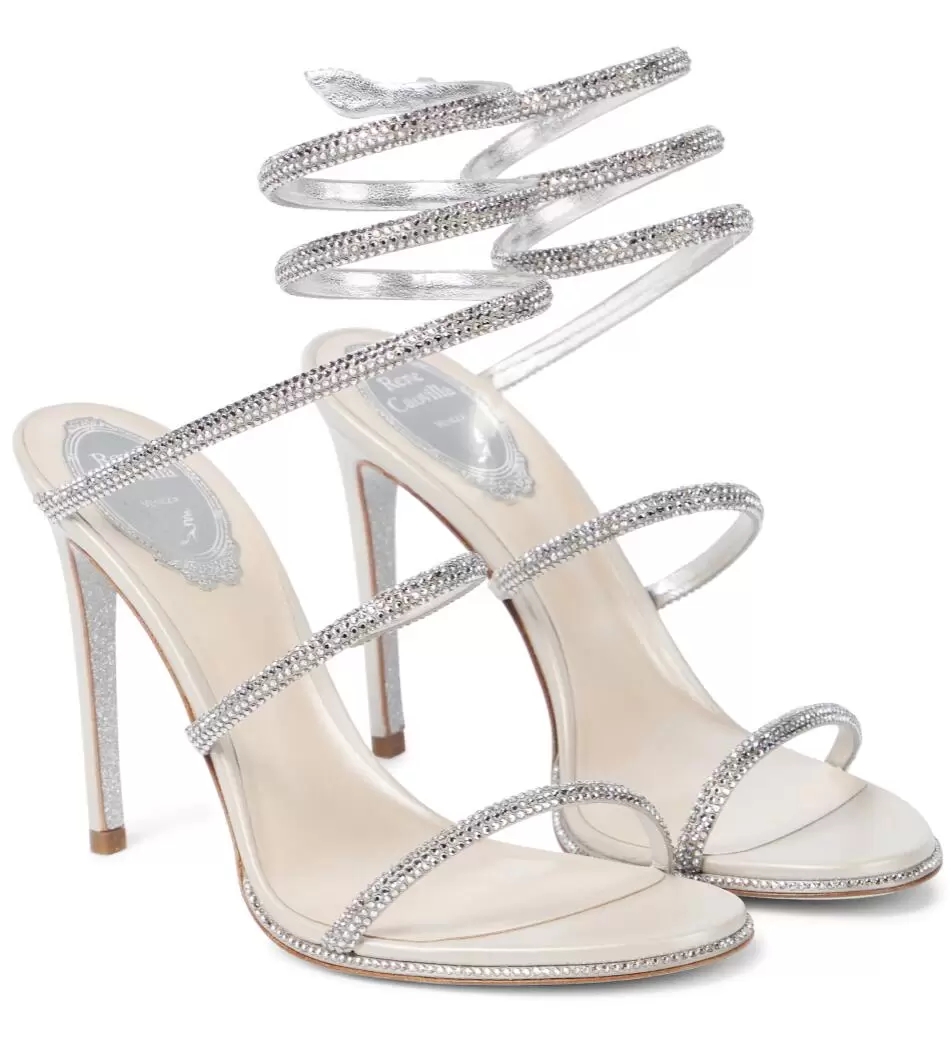 Sexy Renes Cleo Crystal-embellished Leather Sandals Shoes Strappy Women Nice Pumps Luxury Brands Summer CaovillaS Lady High Heels Party Wedding Bridal
Sexy Renes Cleo Crystal-embellished Leather Sandals Shoes Strappy Women Nice Pumps Luxury Brands Summer CaovillaS Lady High Heels Party Wedding Bridal