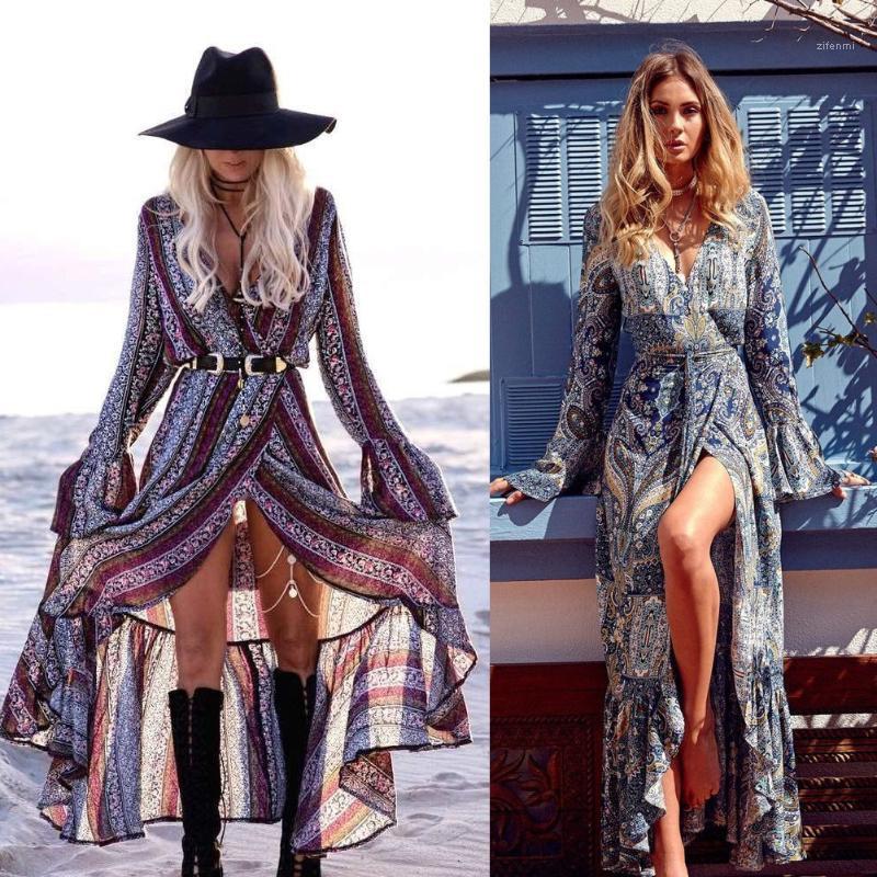 Casual Dresses Hirigin Women Summer Boho Chiffon V Neck Party Evening Beach Long Maxi Dress Sundress, Blue
Casual Dresses Hirigin Women Summer Boho Chiffon V Neck Party Evening Beach Long Maxi Dress Sundress, Blue