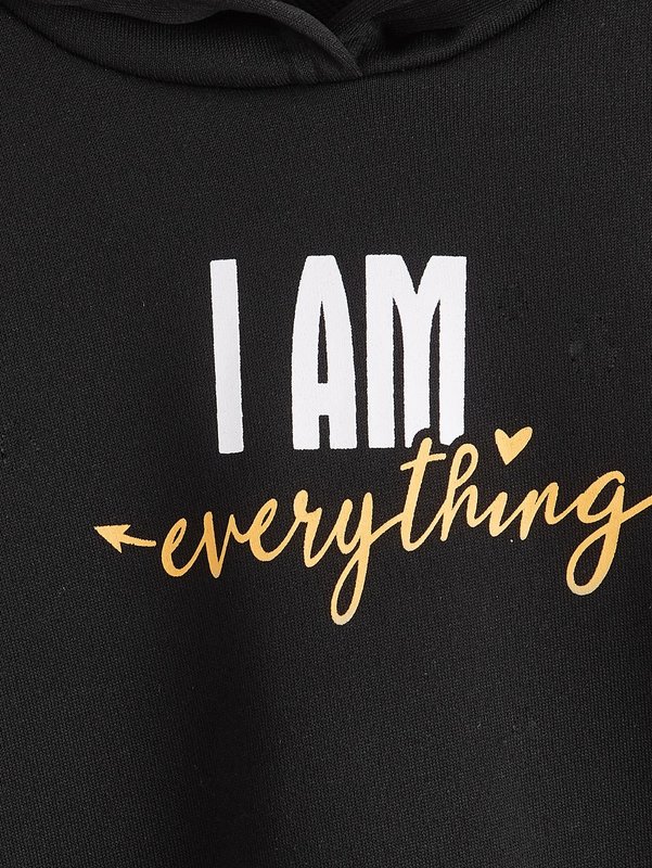 Toddler Boys 1pc Slogan Graphic Hoodie SHE