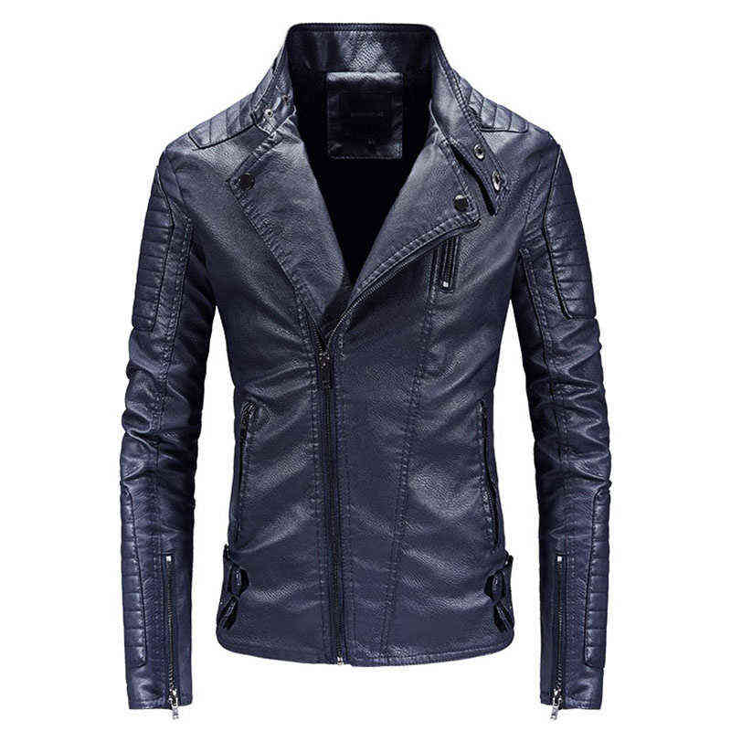 Men's motorcycle jacket autumn and winter slim-fit lapel rivet faux leather jacket/high quality plus velvet warm leather jacket T220728, Dark blue
Men's motorcycle jacket autumn and winter slim-fit lapel rivet faux leather jacket/high quality plus velvet warm leather jacket T220728, Dark blue