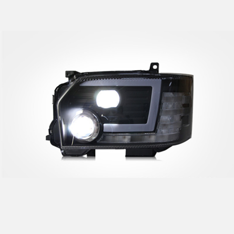 Full LED Headlights Assembly for Toyota Hiace 2005-20 18 LED Moving Turning Light High Beam Head Lighting Upgrade