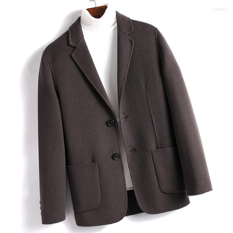 Men's Wool & Blends Autumn Winter Coat Men Double-Sided Woolen Korean Slimming Suit Casual KGF19006 Kend22, 19006 gray
Men's Wool & Blends Autumn Winter Coat Men Double-Sided Woolen Korean Slimming Suit Casual KGF19006 Kend22, 19006 gray