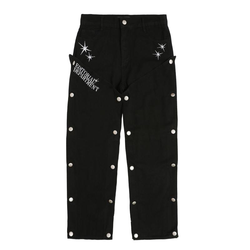 Men's Pants Spring And Autumn Trousers Rivet Stitching Embroidered Loose Casual Streetwear Cargo Men, Black
Men's Pants Spring And Autumn Trousers Rivet Stitching Embroidered Loose Casual Streetwear Cargo Men, Black