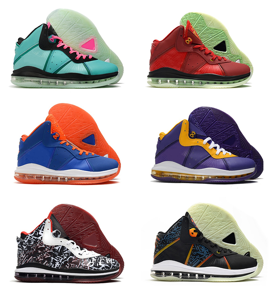 8 2022 LeBrons XIX basketball shoes Hook Space Jam Dutch Blue Harwood Classic Hook Bred yakuda local boots online store Sneakers Dropshipping Accepted for gym, Red