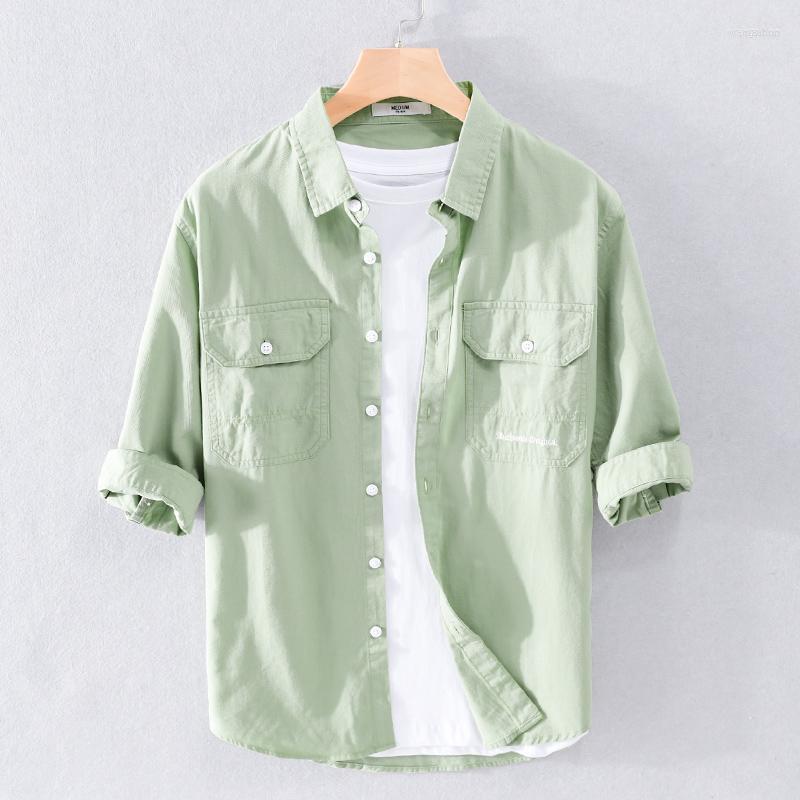 Men's Casual Shirts Stylish Half Sleeve Cotton Shirt Men Brand Trend Comfortable Top Clothes Chemise Homme Fast Drop, Light green
Men's Casual Shirts Stylish Half Sleeve Cotton Shirt Men Brand Trend Comfortable Top Clothes Chemise Homme Fast Drop, Light green