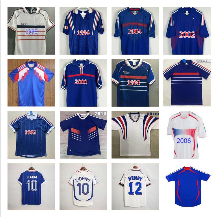 1996 1998 2006 Retro ZIDANE jerseys jorkaeff Henry Trezeguet soccer French POGBA GRIEZMANN football shirt KANTE GIROUD maillot foot camiseta de fuda 82 84 88 02 04 10
1996 1998 2006 Retro ZIDANE jerseys jorkaeff Henry Trezeguet soccer French POGBA GRIEZMANN football shirt KANTE GIROUD maillot foot camiseta de fuda 82 84 88 02 04 10